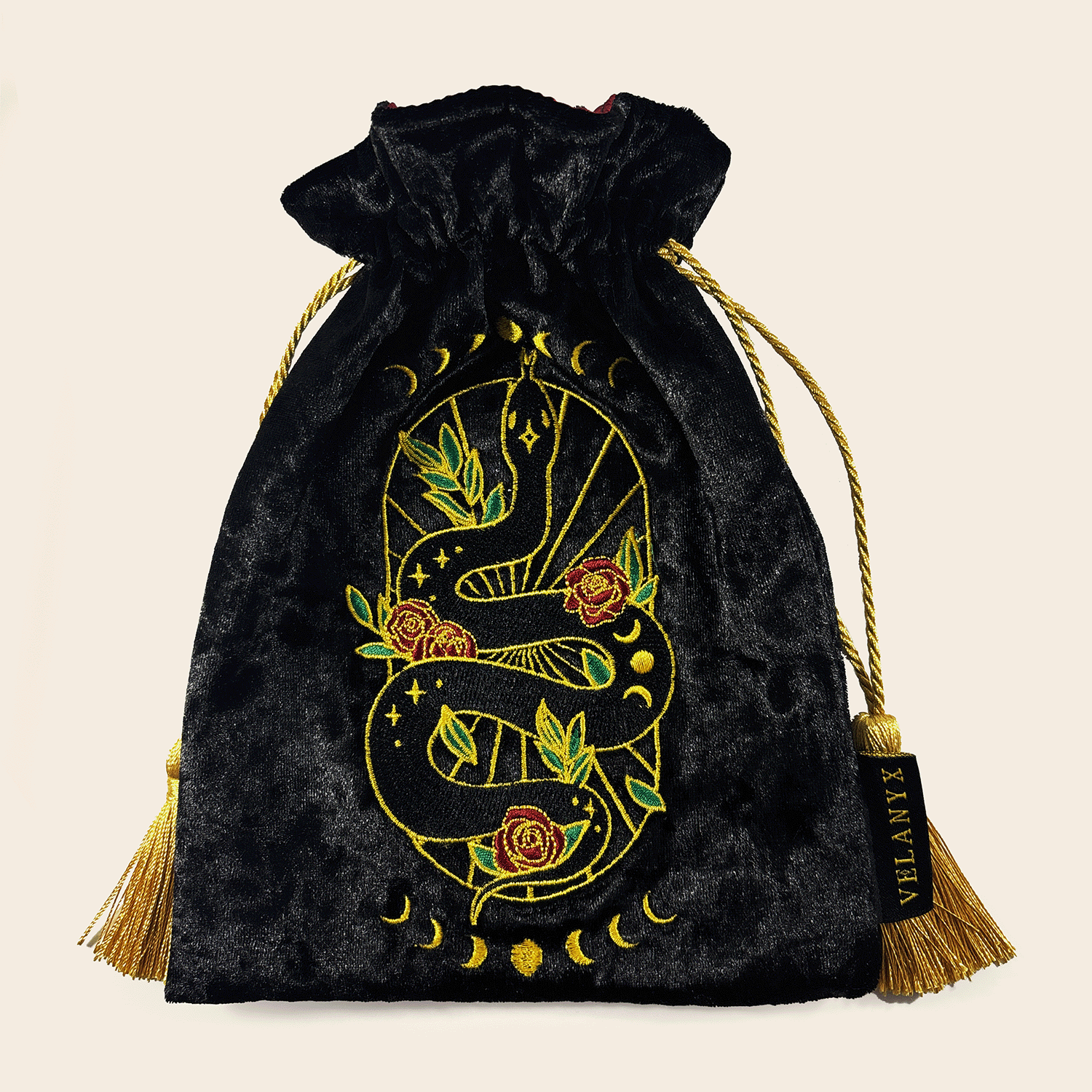 The Serpent Velvet Pouch Velanyx