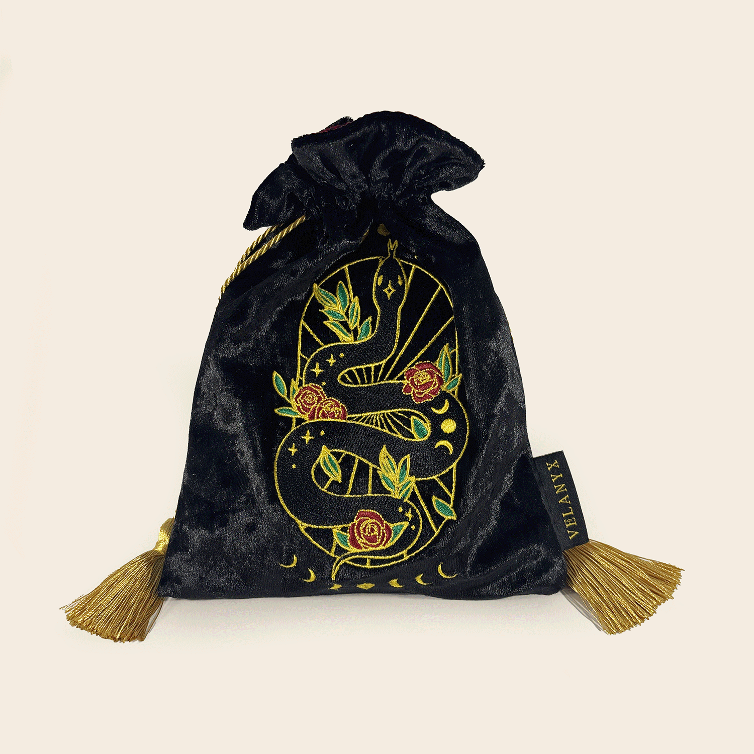 The Serpent Velvet Pouch Velanyx